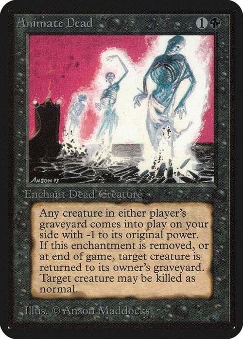Animate Dead Card Front