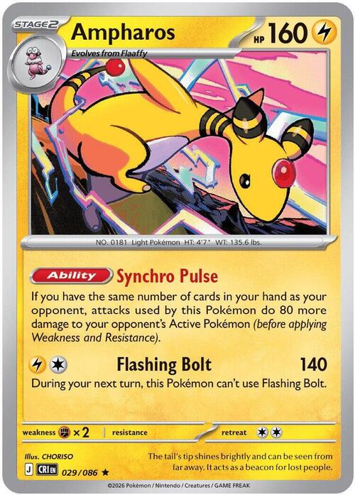Ampharos Card Front