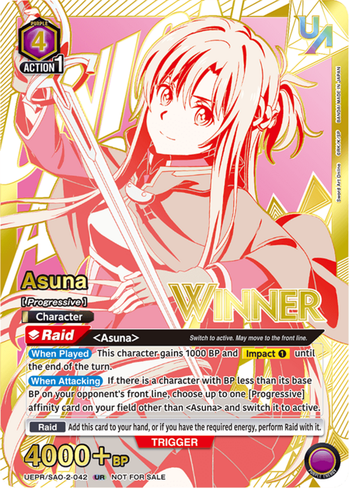 Asuna Card Front