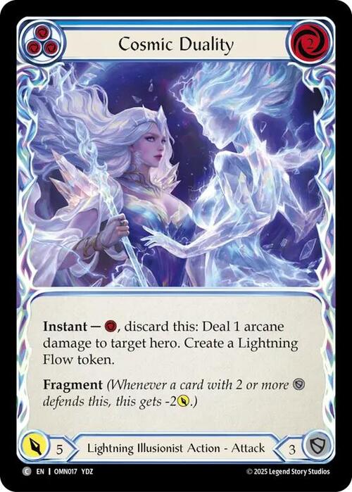 Cosmic Duality (Blue) Card Front