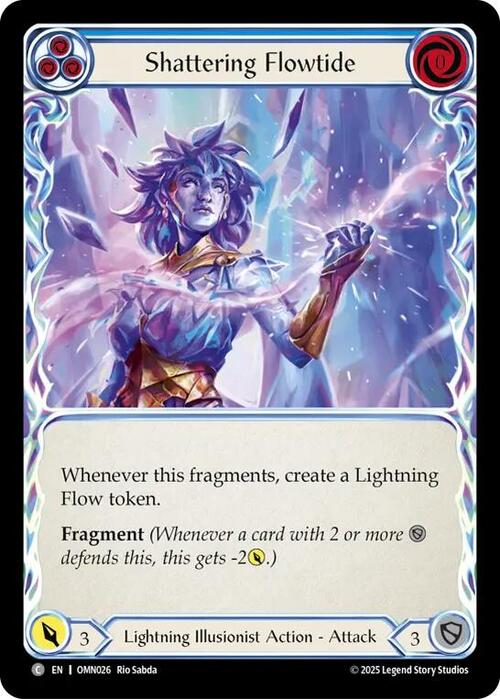 Shattering Flowtide (Blue) Frente