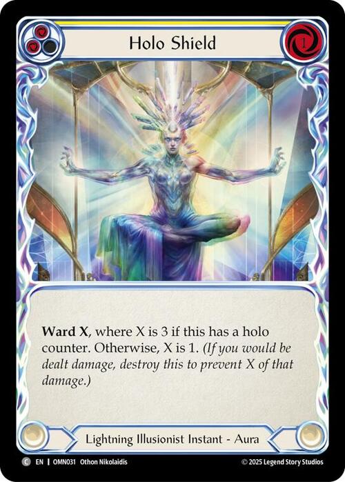 Holo Shield - Yellow Card Front