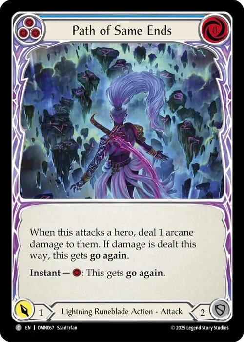 Path of Same Ends - Blue Card Front