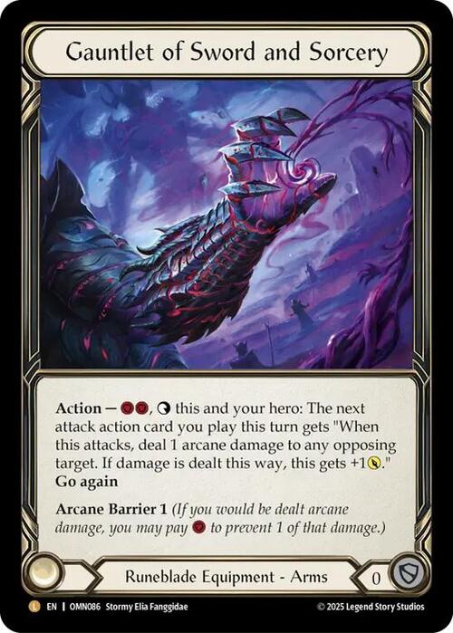 Gauntlet of Sword and Sorcery Card Front