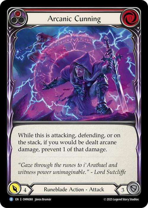 Arcanic Cunning (Red) Frente