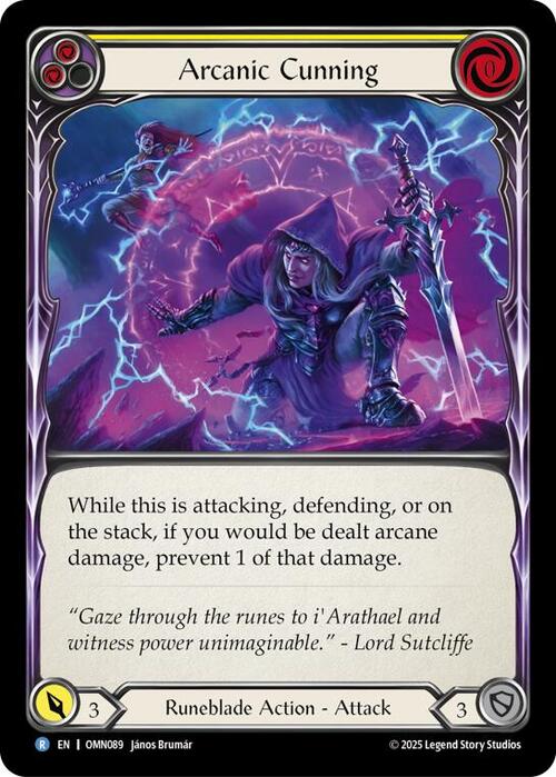 Arcanic Cunning (Yellow) Frente
