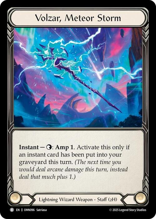 Volzar, Meteor Storm Frente