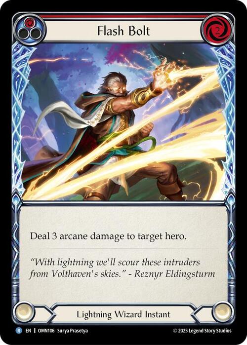 Flash Bolt - Red Card Front