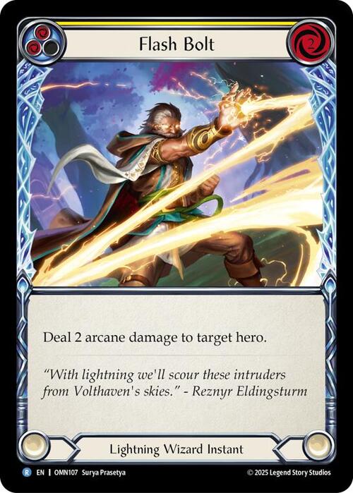 Flash Bolt - Yellow Card Front