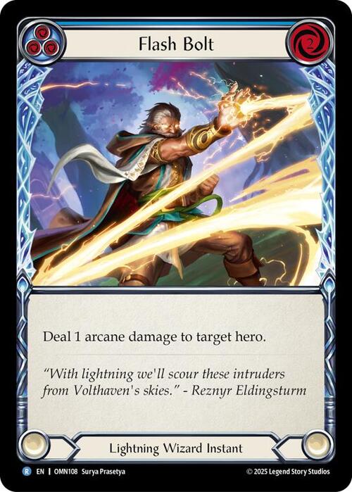 Flash Bolt - Blue Card Front