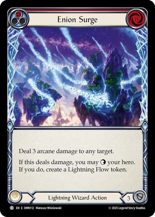 Enion Surge - Red Card Front