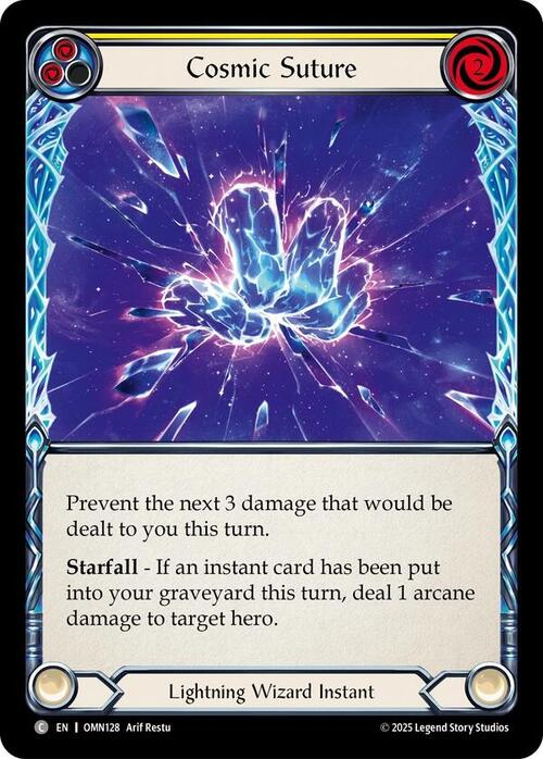 Cosmic Suture - Yellow Card Front