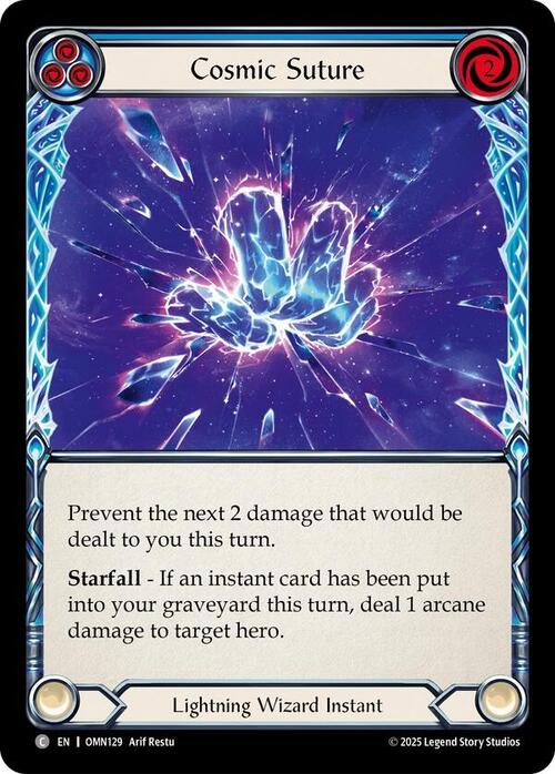 Cosmic Suture - Blue Card Front