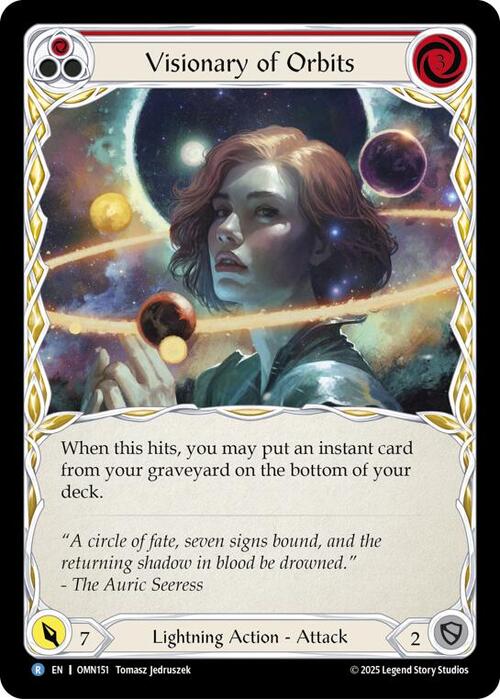 Visionary Of Orbits Card Front