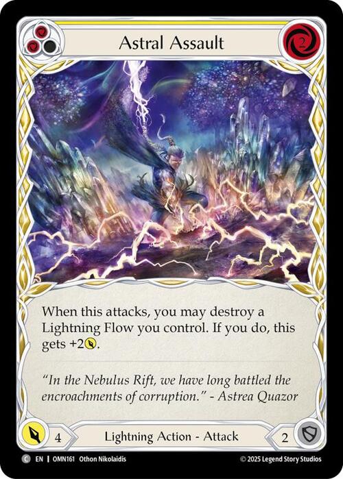 Astral Assault - Yellow Card Front
