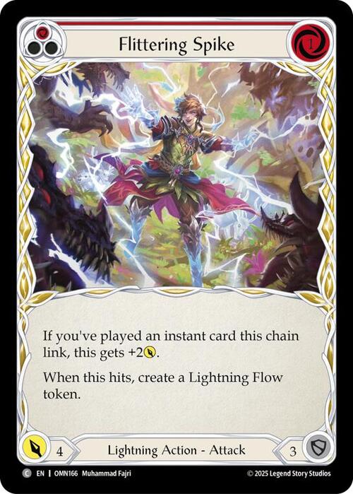 Flittering Spike - Red Card Front
