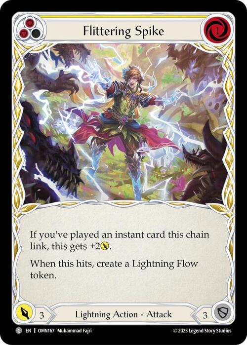 Flittering Spike - Yellow Card Front