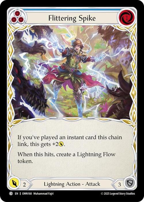 Flittering Spike - Blue Card Front
