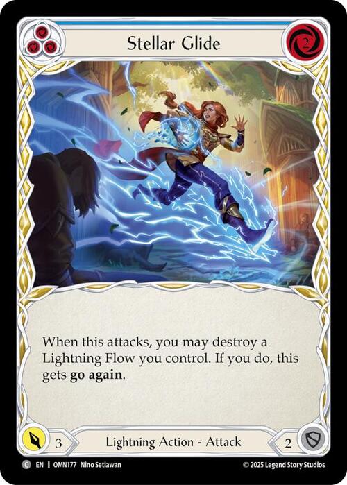 Stellar Glide (Blue) Card Front