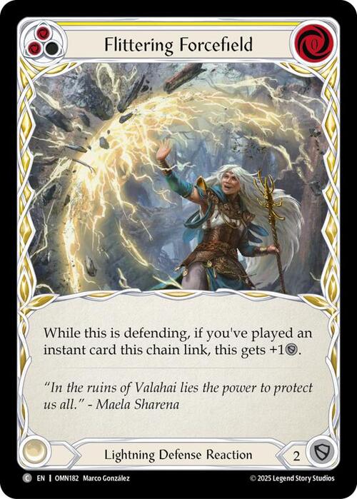 Flittering Forcefield (Yellow) Card Front