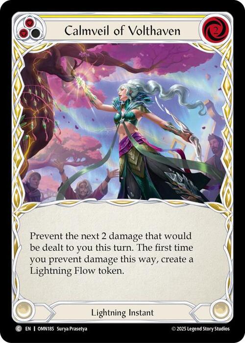 Calmveil of Volthaven (Yellow) Card Front