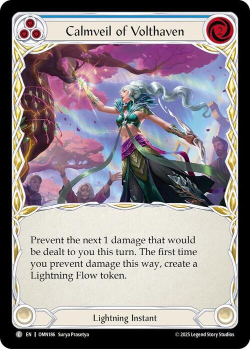 Calmveil of Volthaven (Blue) Card Front