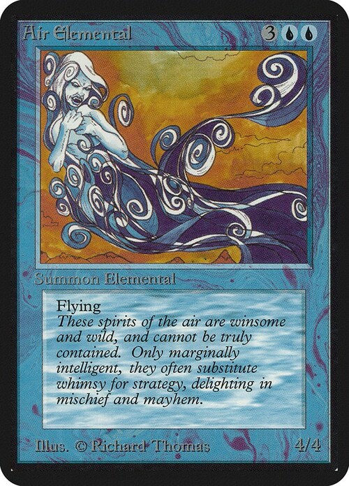 Air Elemental Card Front