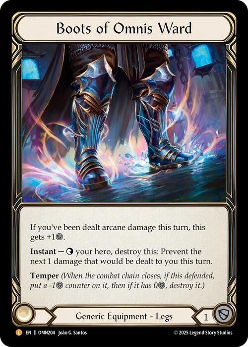 Boots of Omnis Ward Frente
