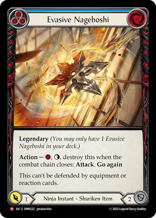 Evasive Nageboshi Card Front