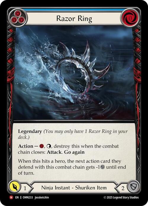 Razor Ring Card Front