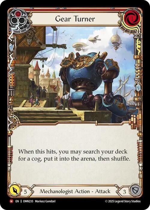 Gear Turner Card Front