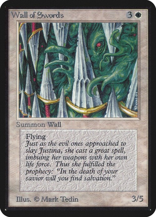 Wall of Swords Card Front