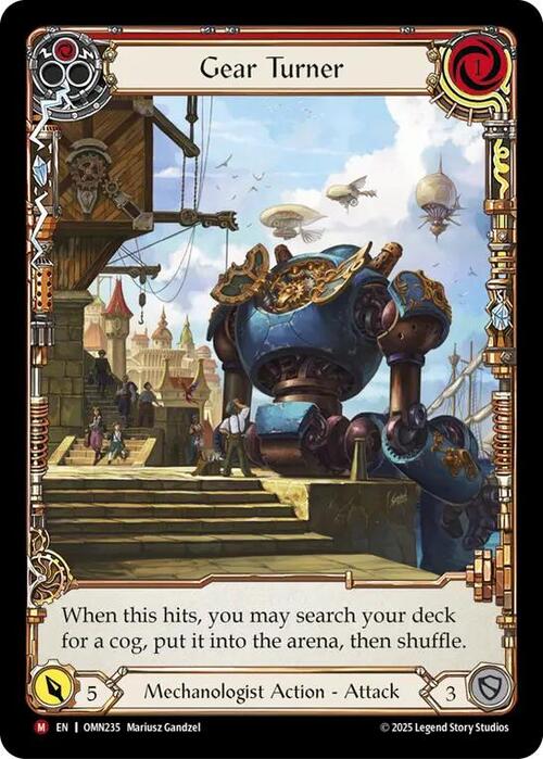 Gear Turner Card Front