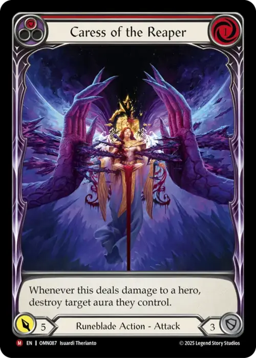 Caress of the Reaper Card Front