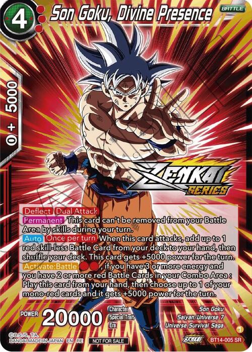 Son Goku, Divine Presence Card Front