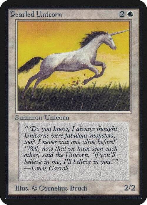 Unicorno Perlaceo Card Front