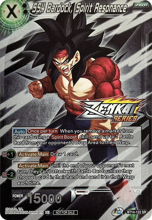 SS4 Bardock, Spirit Resonance Card Front