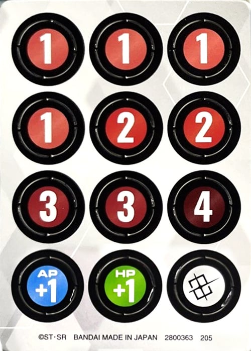 Damage Counter Punch Card Card Front