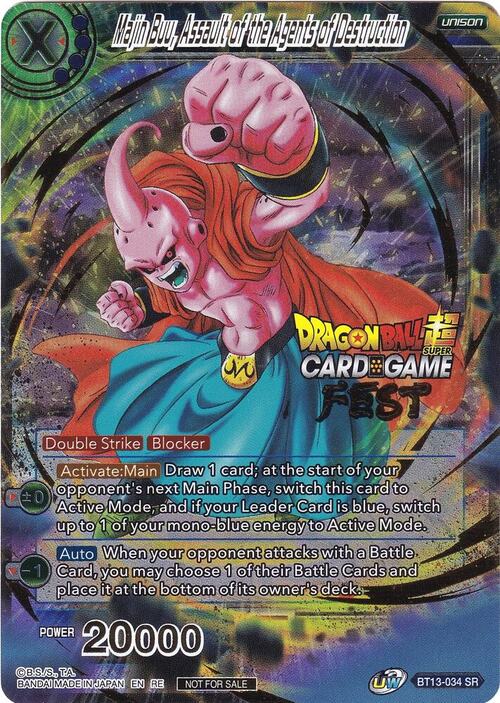 Majin Buu, Assault of the Agents of Destruction Card Front