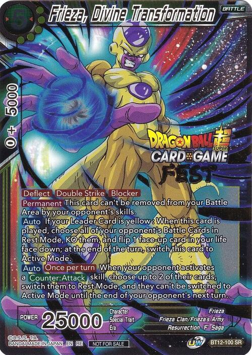 Frieza, Divine Transformation Card Front