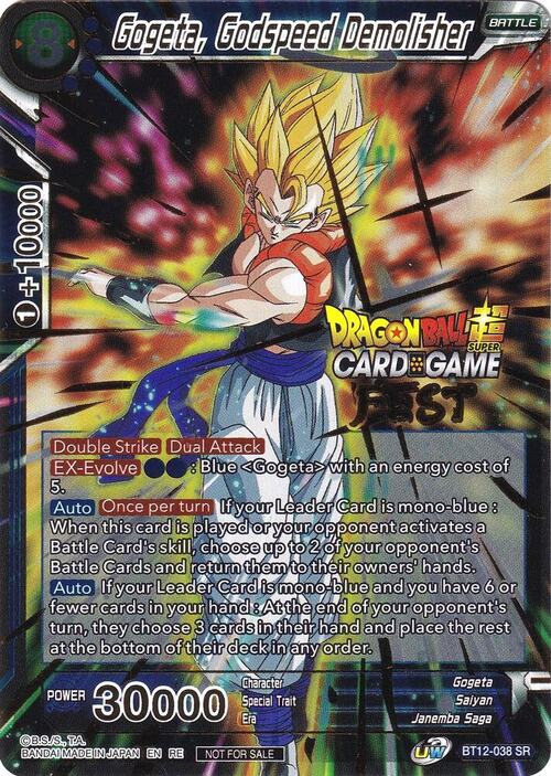 Gogeta, Godspeed Demolisher Card Front