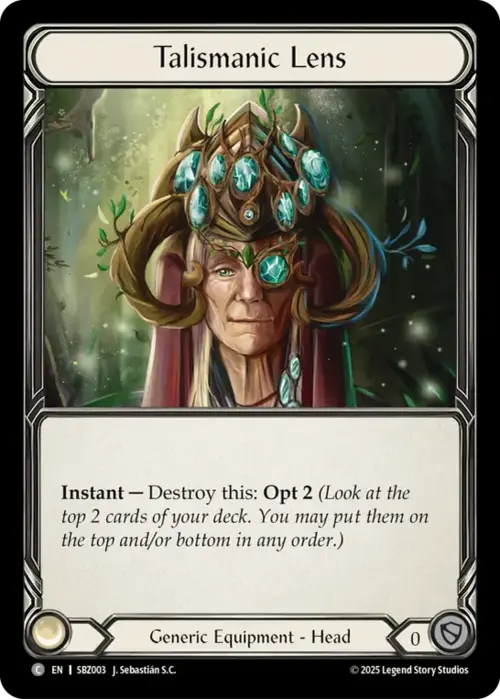Talismanic Lens Card Front