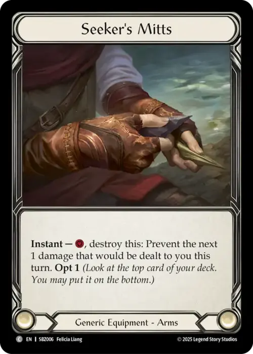 Guanti del Cercatore Card Front