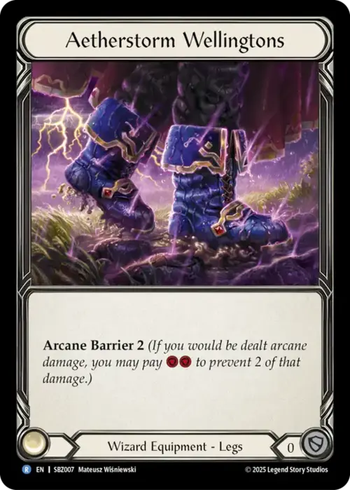 Aetherstorm Wellingtons Card Front