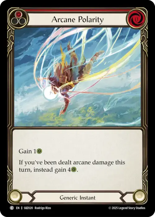 Arcane Polarity (Red) Card Front