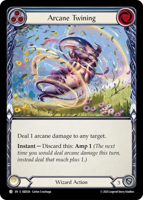 Arcane Twining (Blue) Card Front