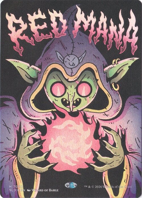 Red Mana Card Front