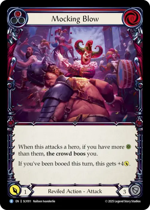 Mocking Blow (Red) Card Front
