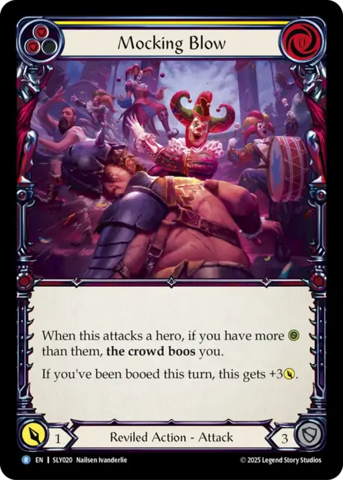 Mocking Blow (Yellow) Card Front