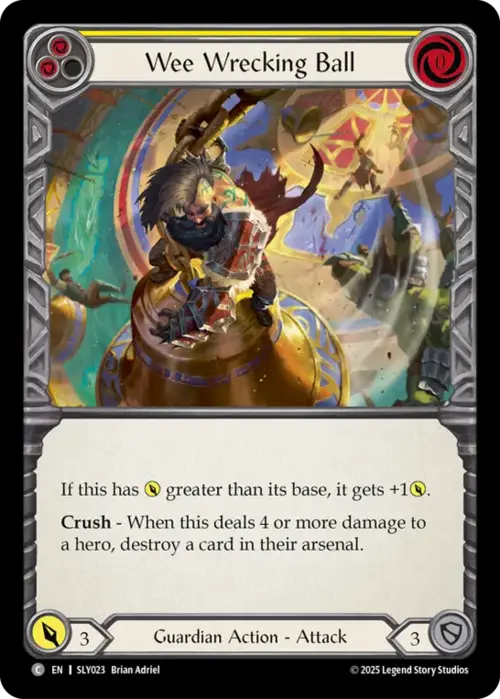 Wee Wrecking Ball Card Front